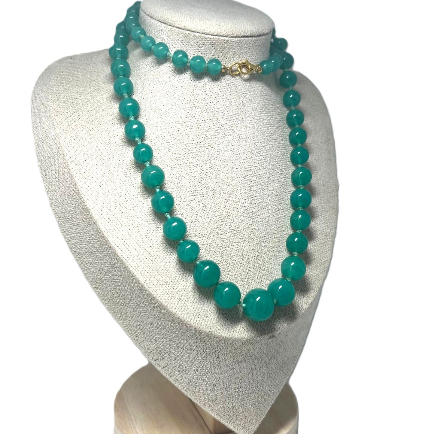 Vintage Aventurin Perlenkette 