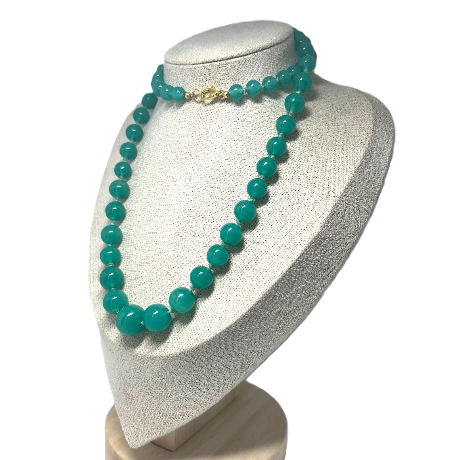 Vintage Aventurin Perlenkette 