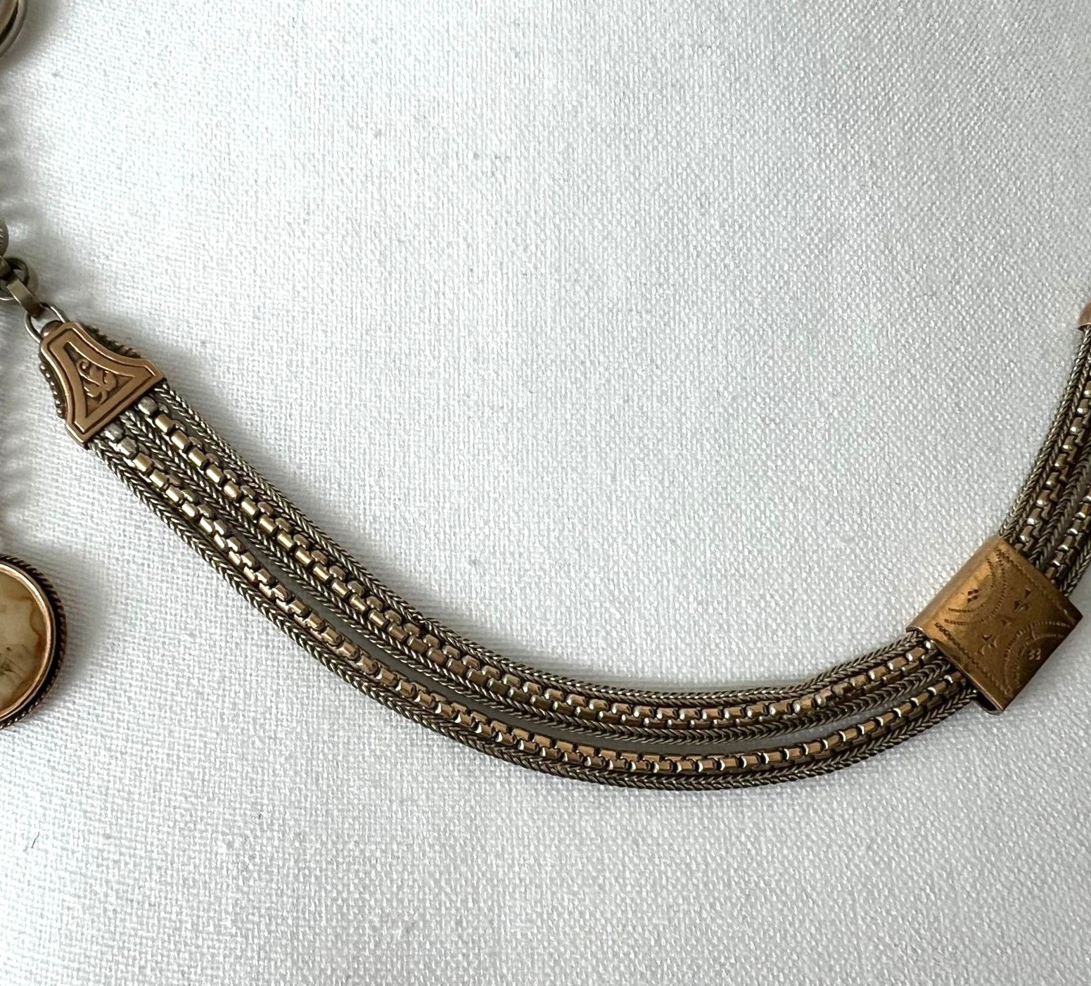 Antike Taschenuhrenkette Chatelaine