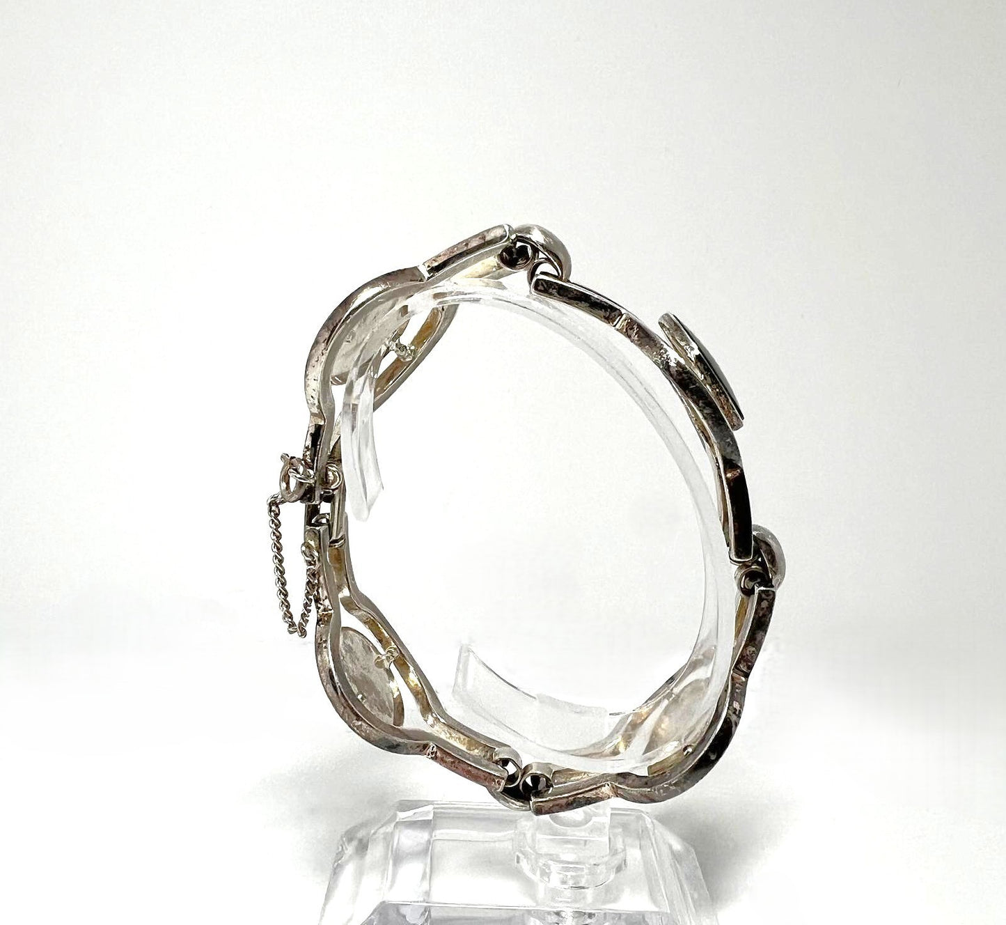 Vintage-Armband mit grüner Nephrit-Jade