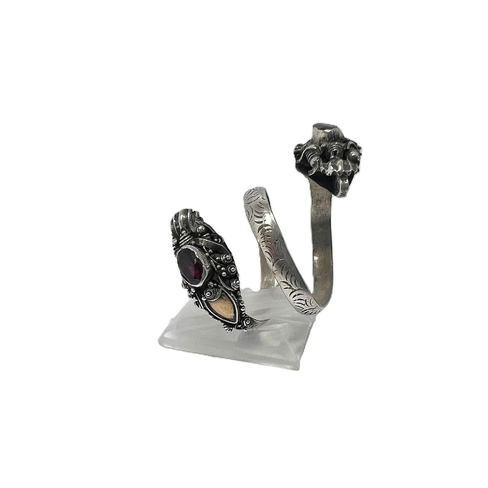 925 Silber Wickel-Schlangenring 