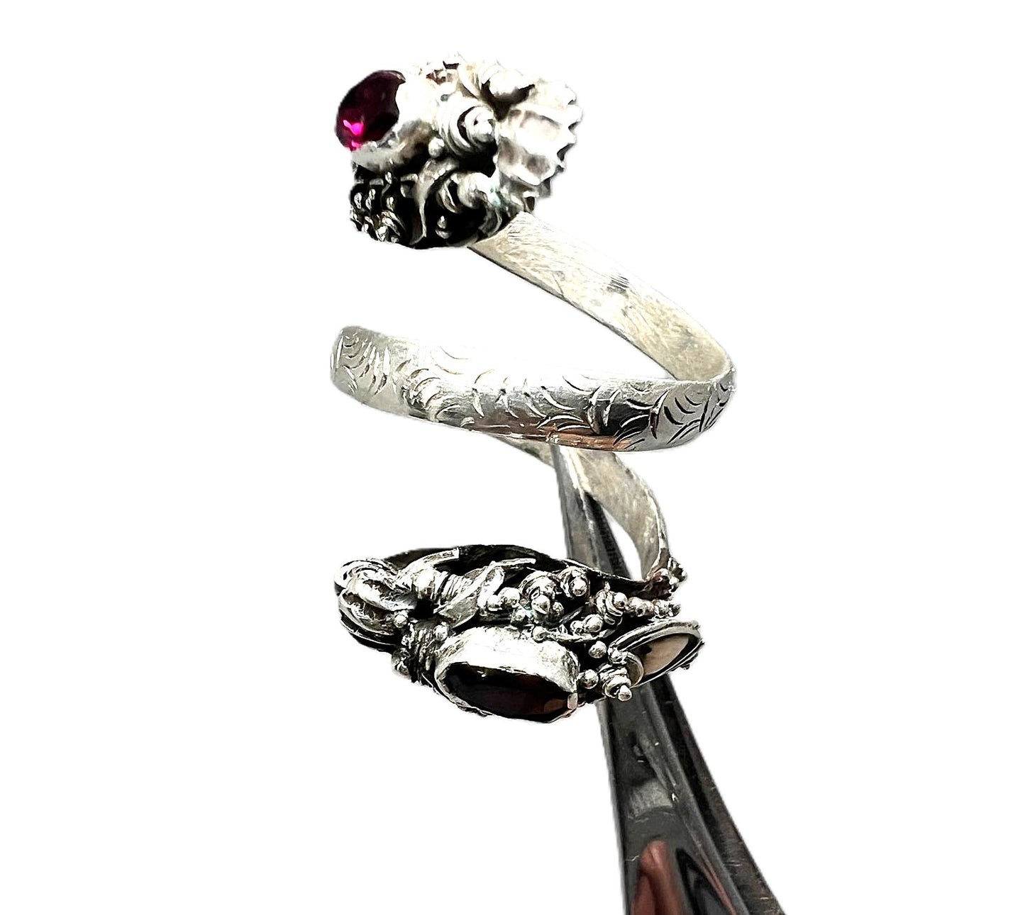 925 Silber Wickel-Schlangenring 