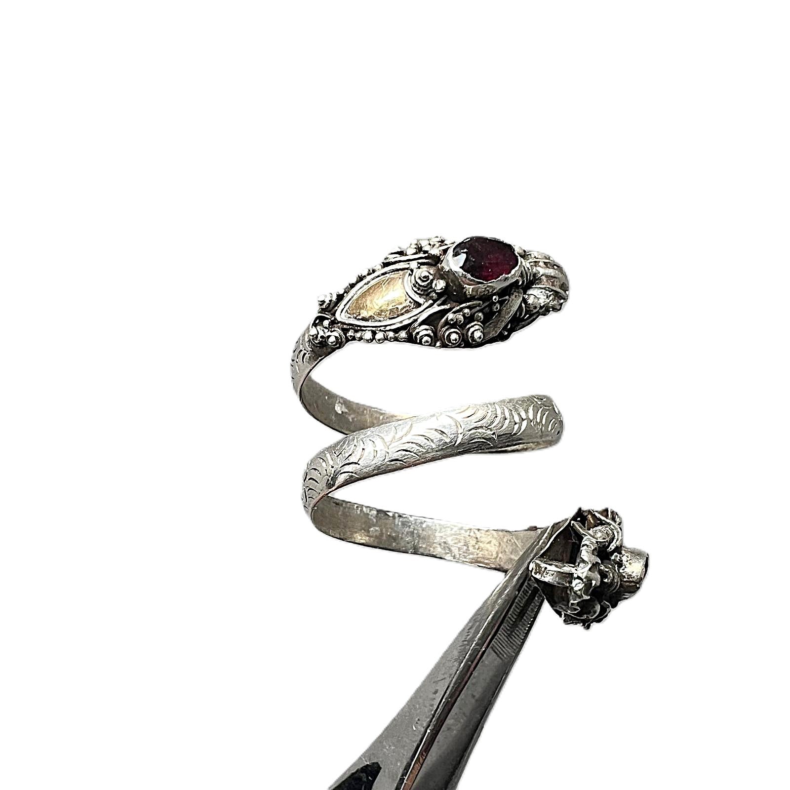 925 Silber Wickel-Schlangenring 