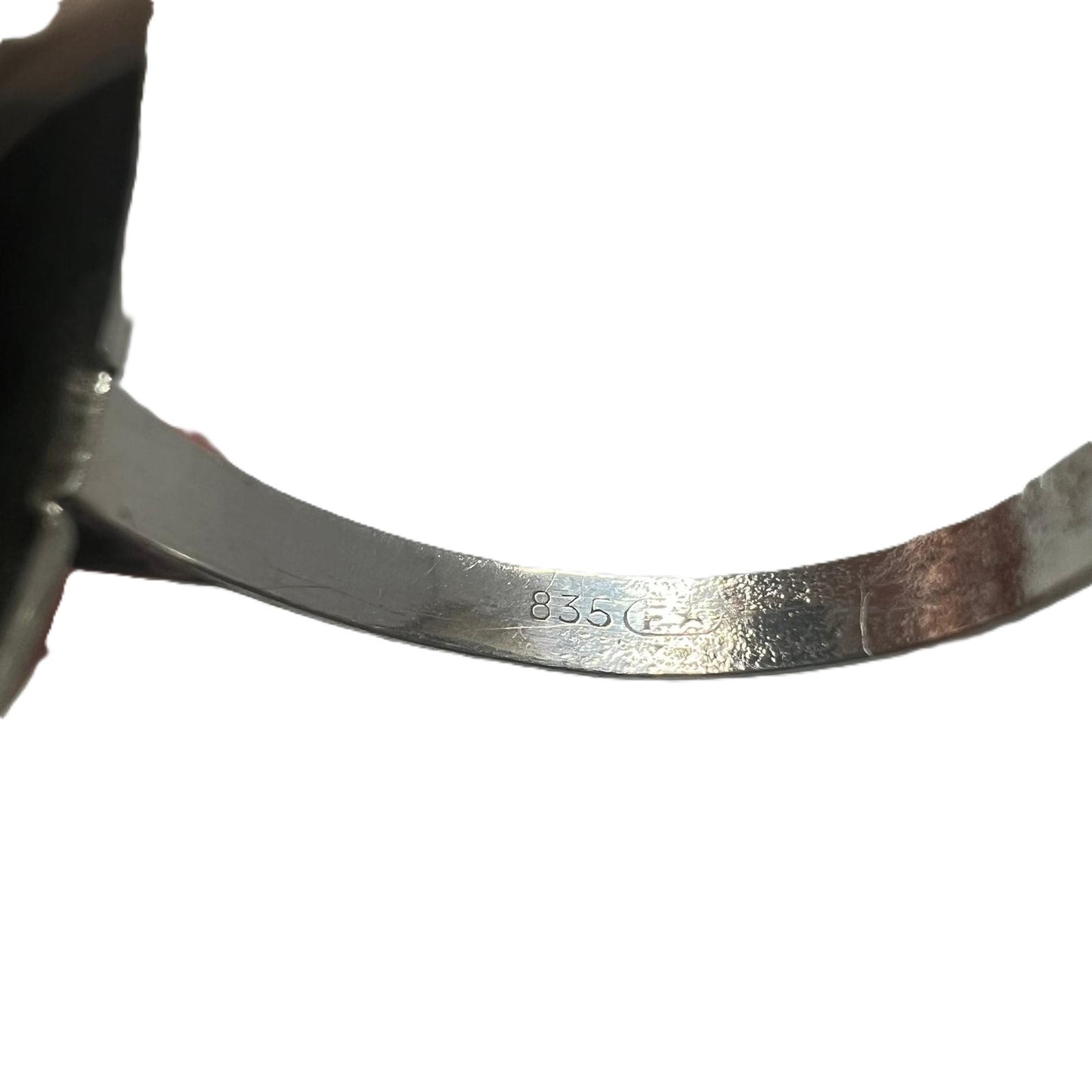 Art Déco 835 Silberring Chrysopras 