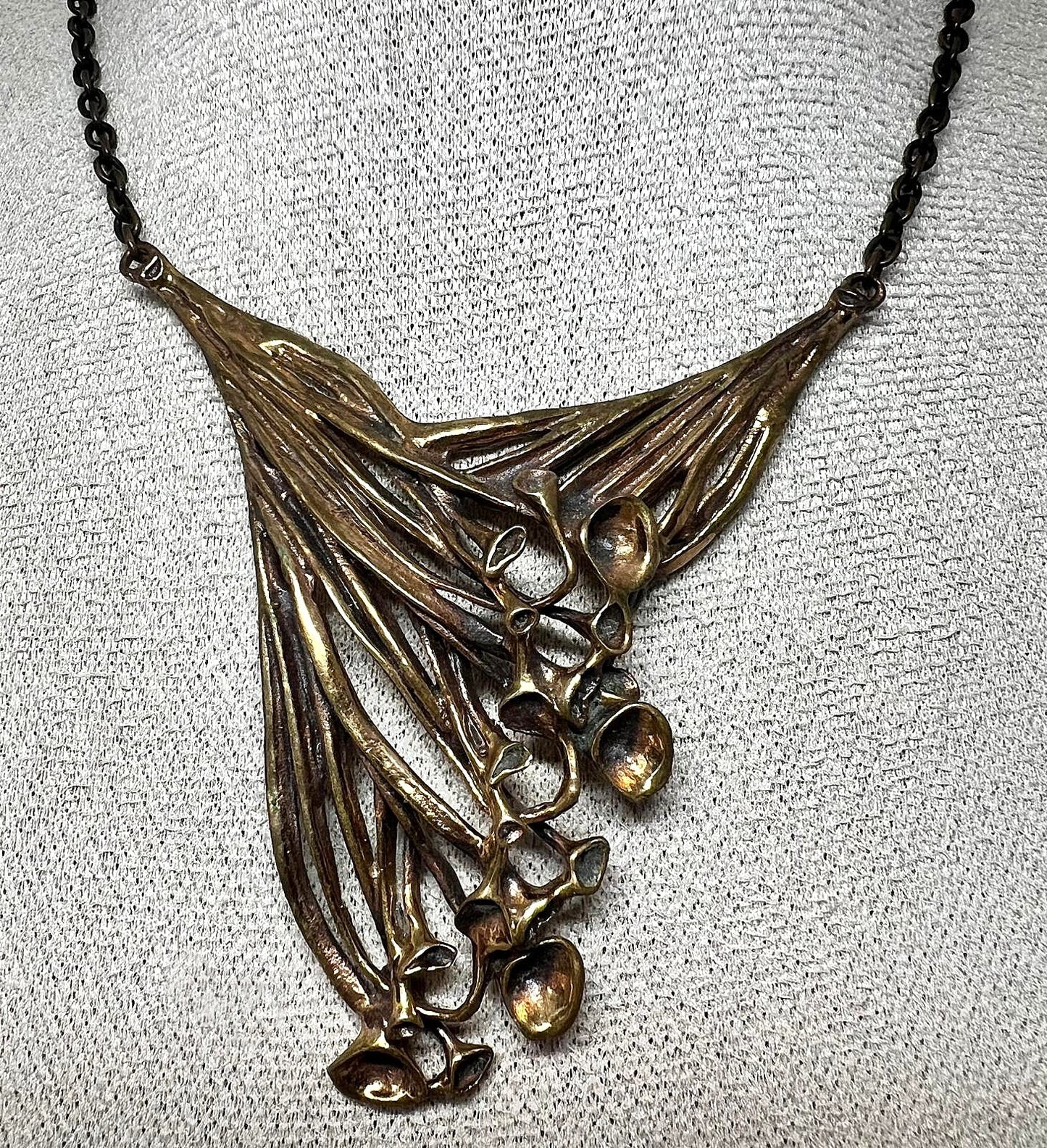 Antike Jugendstil Bronze Halskette