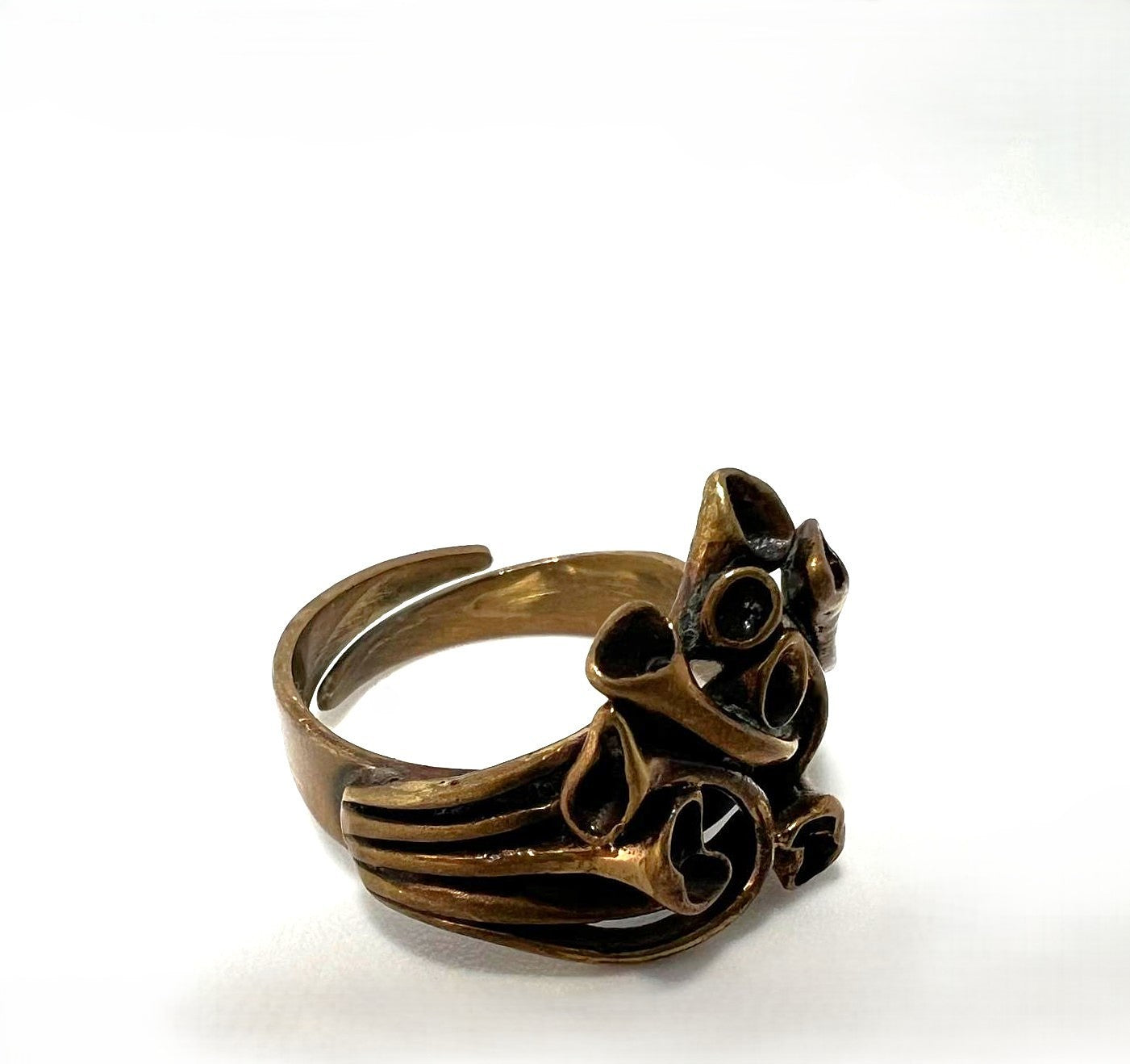 Antiker Jugendstil Bronze Ring 