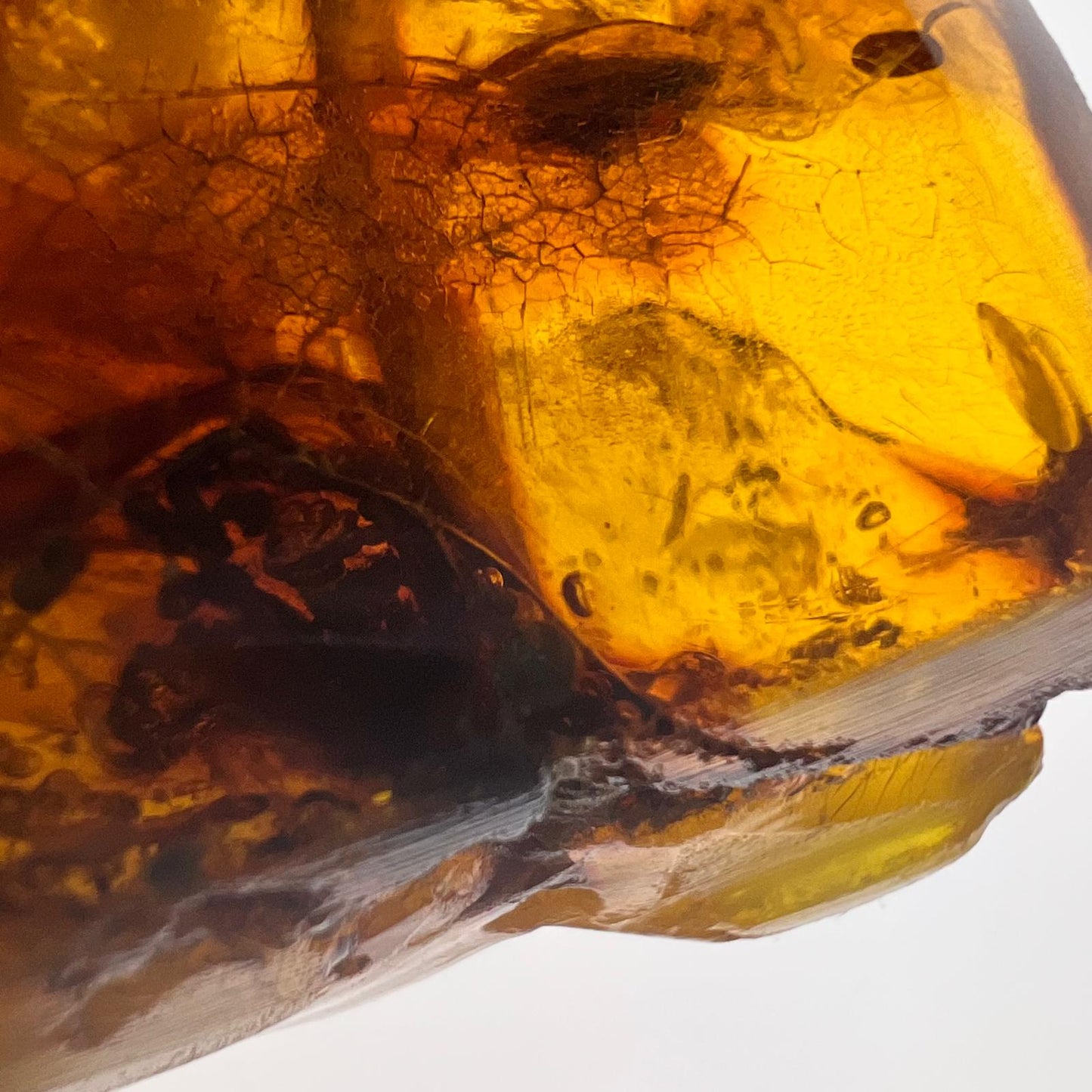 antiker Bernstein Anhänger mit Insekteninkluse