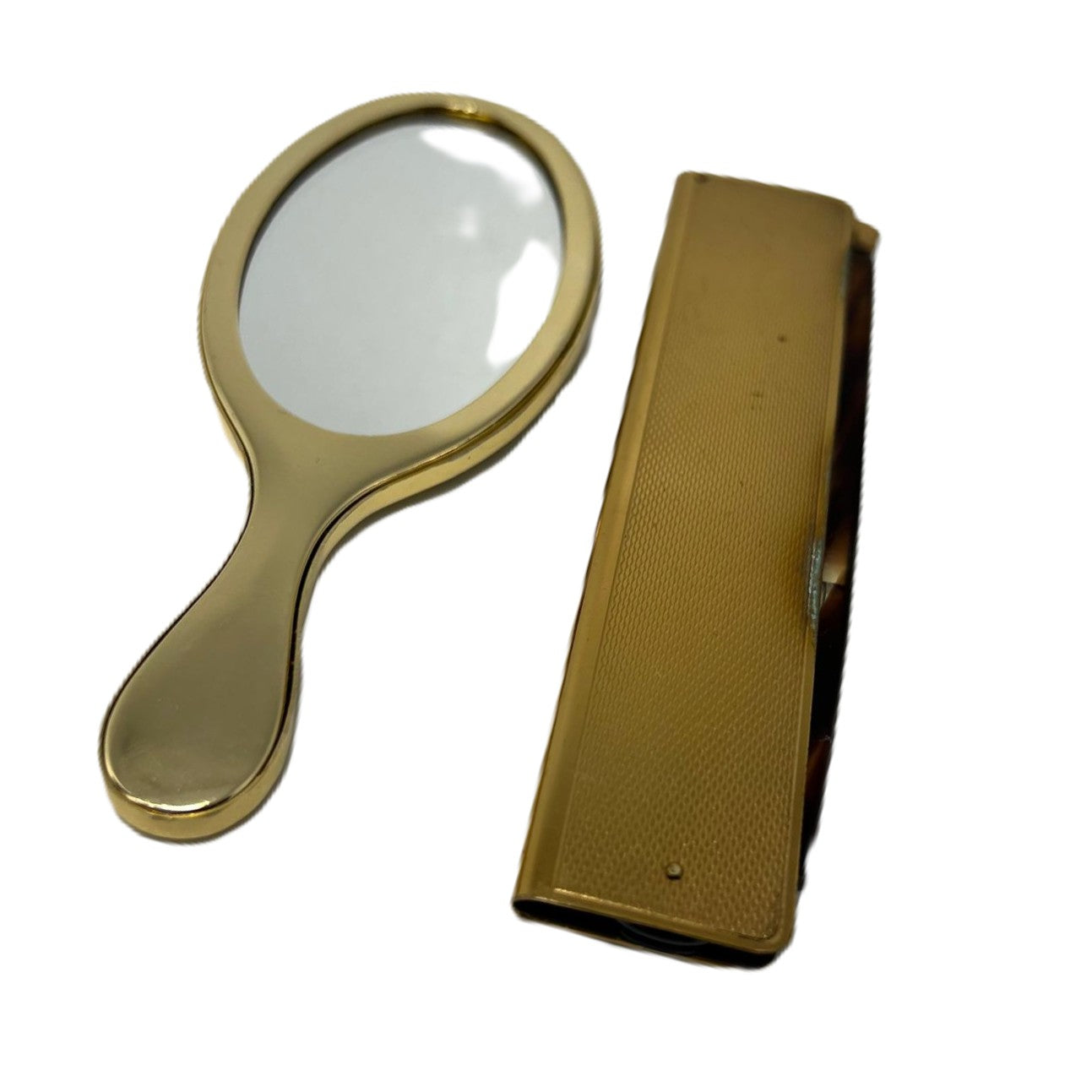 Vintage Spiegel & Klappkamm Set