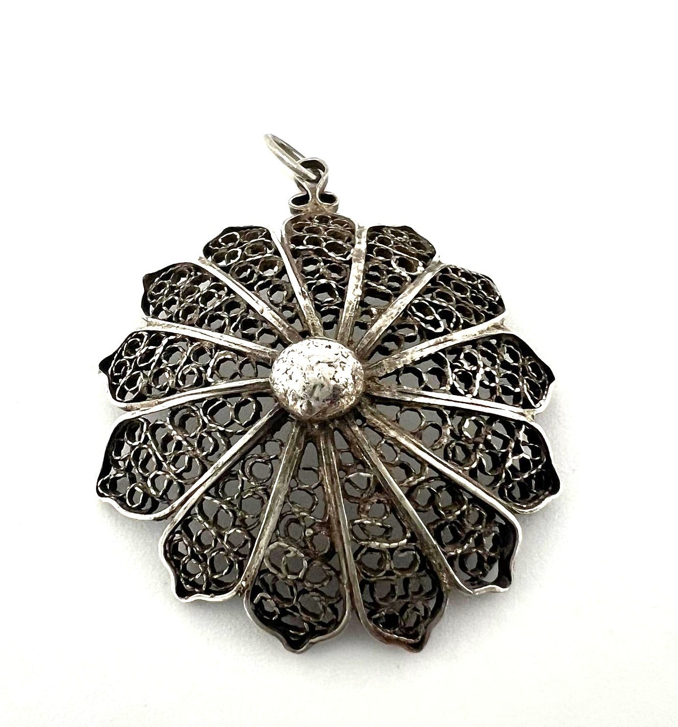 Jugendstil Blumen Anhänger 