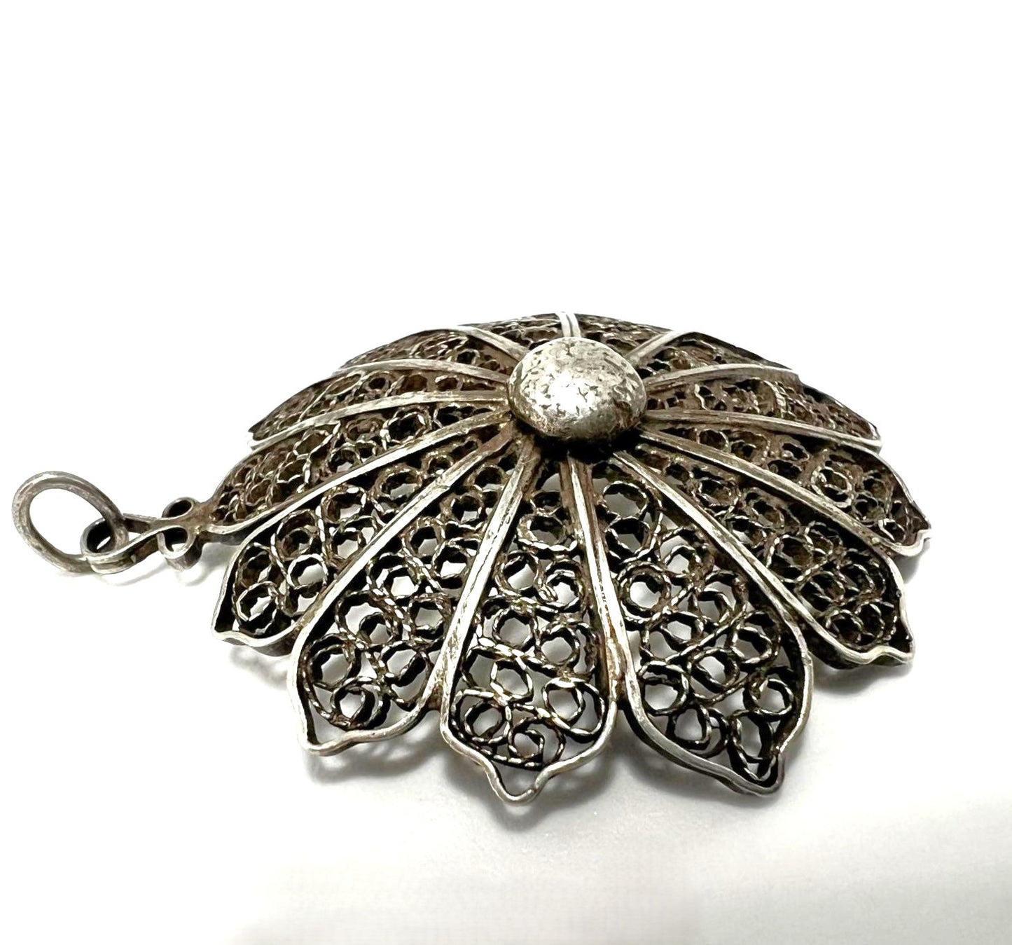 Jugendstil Blumen Anhänger 