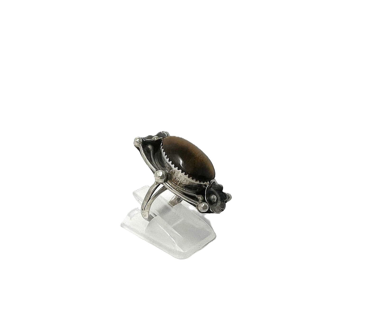 Vintage Tigerauge Ring