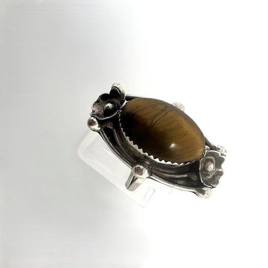 Vintage Tigerauge Ring