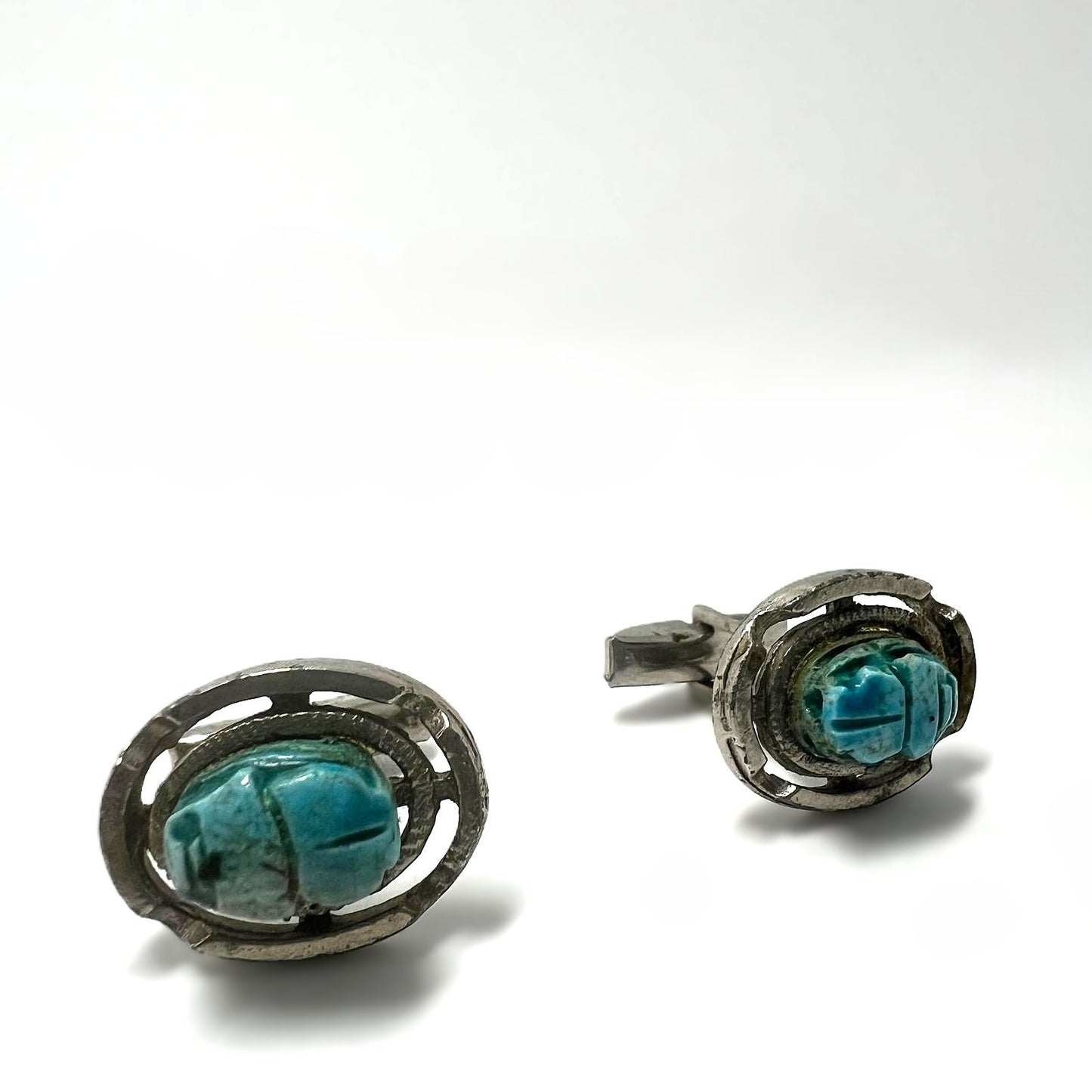 Vintage Scarab Manschettenknöpfe
