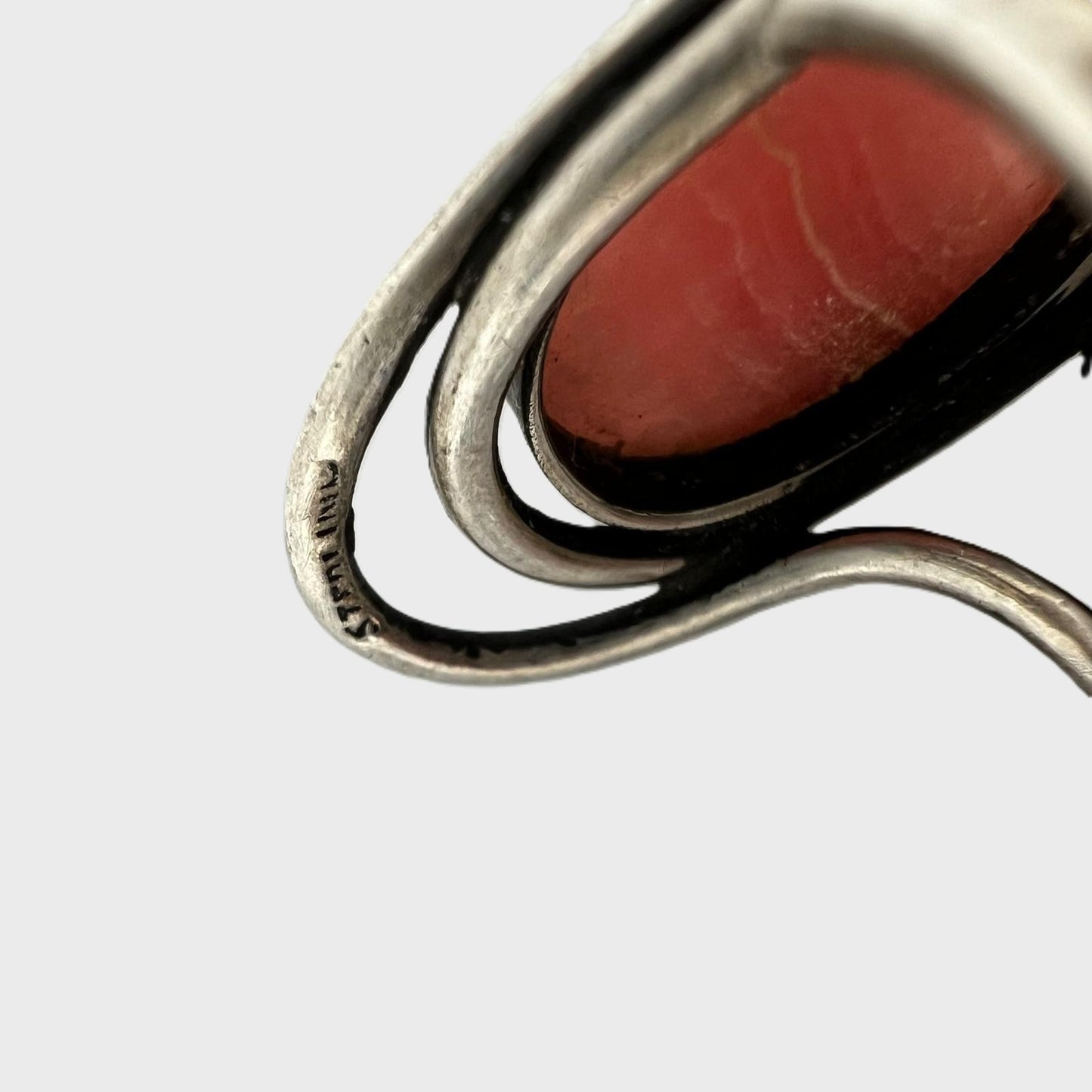  Sterling Silber Ring Rhodochrosit 