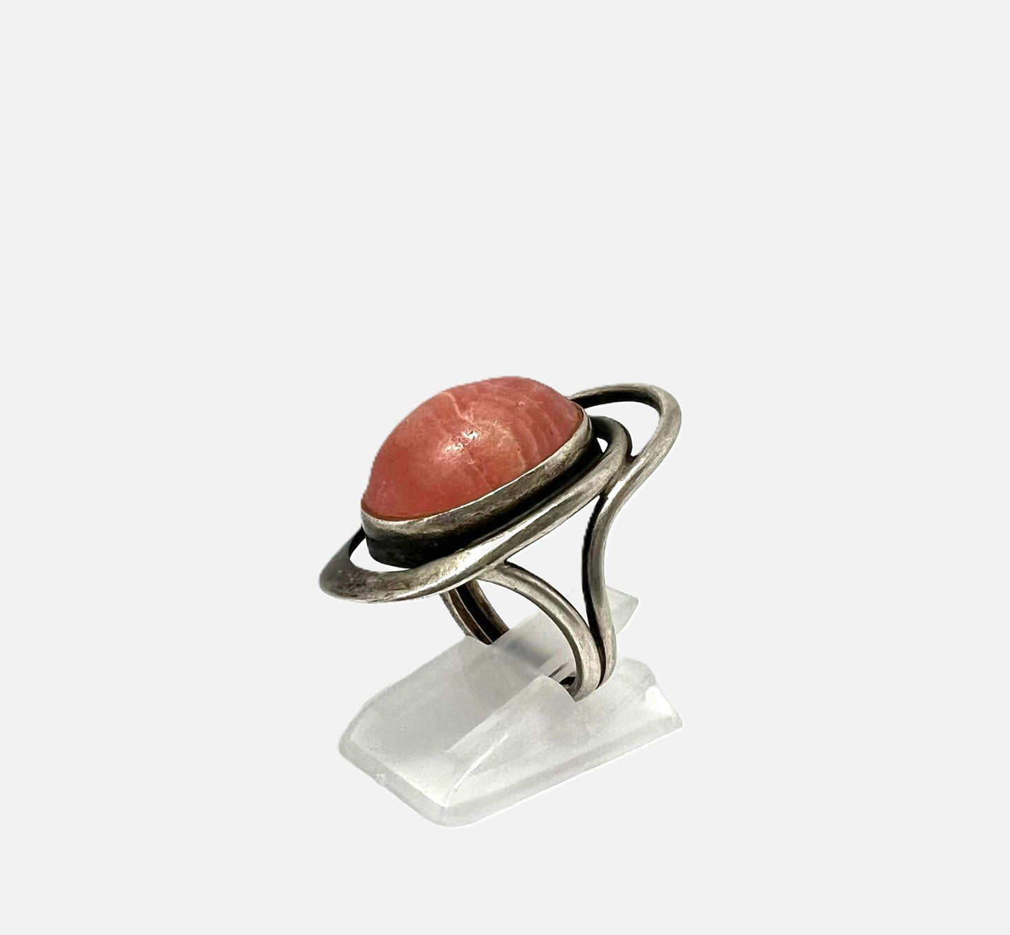  Sterling Silber Ring Rhodochrosit 