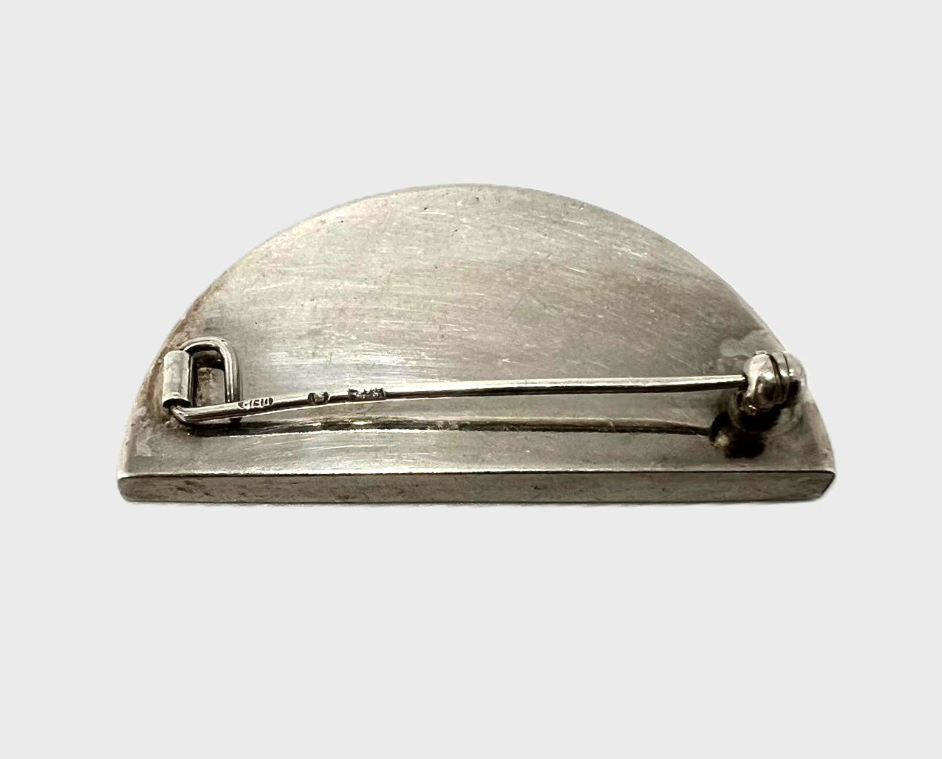  925 Silber Bernstein Brosche 