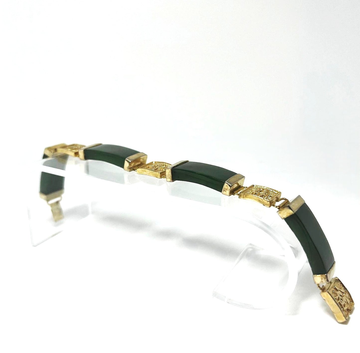 Vintage Nephrit Jade Armband 