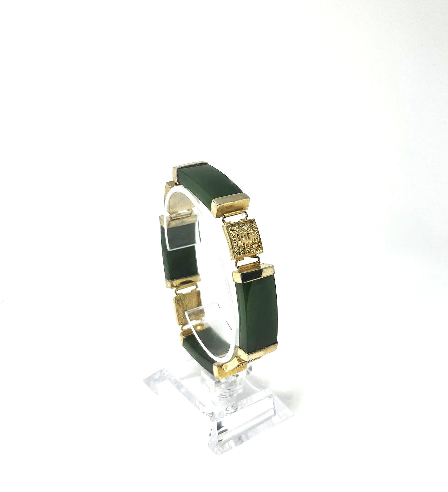 Vintage Nephrit Jade Armband 