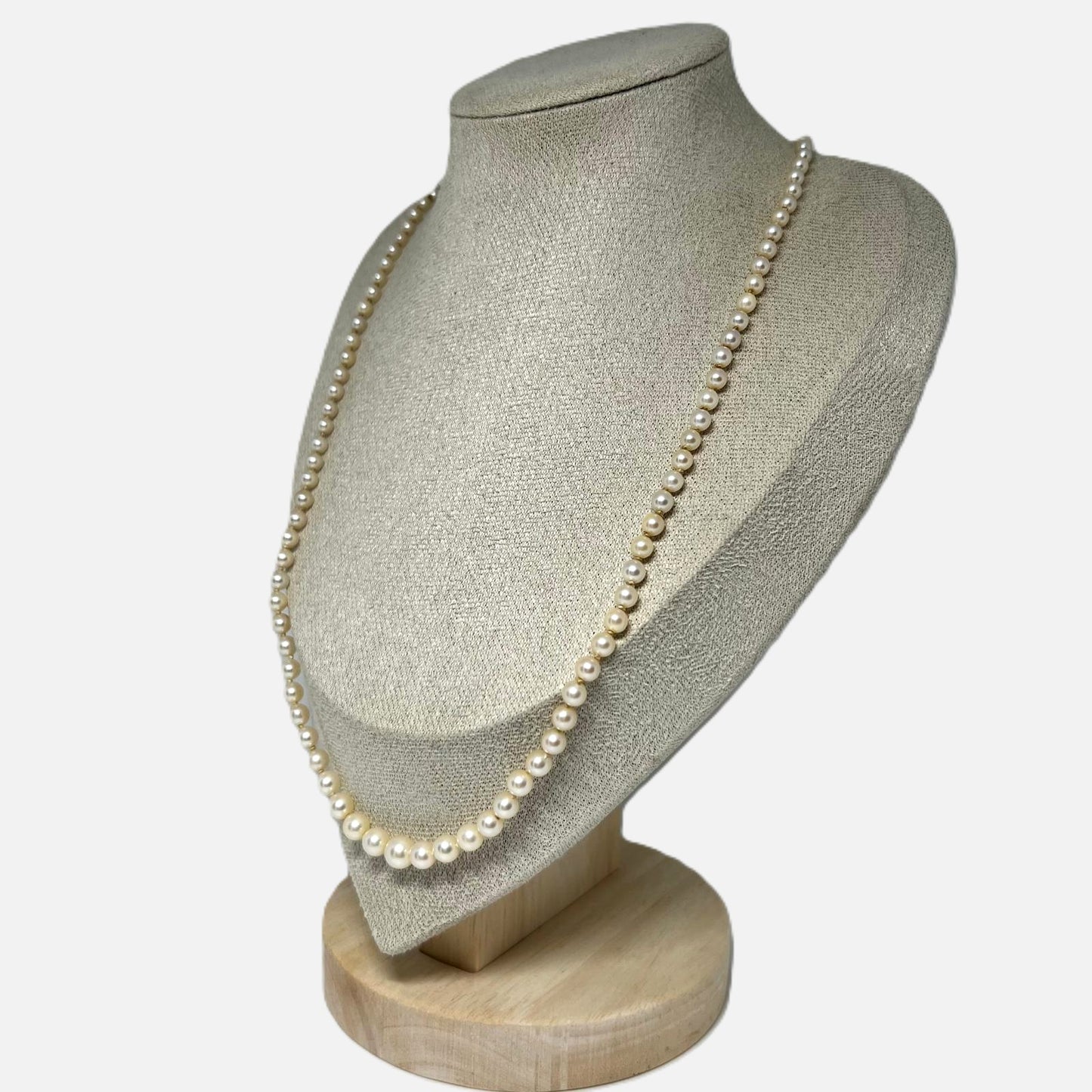 Minimalistische Art Deco Perlenkette