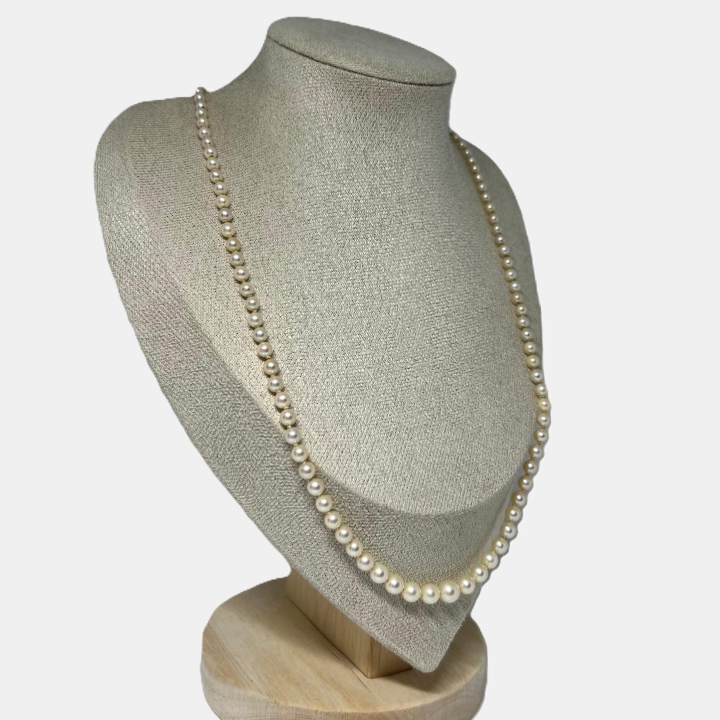 Minimalistische Art Deco Perlenkette