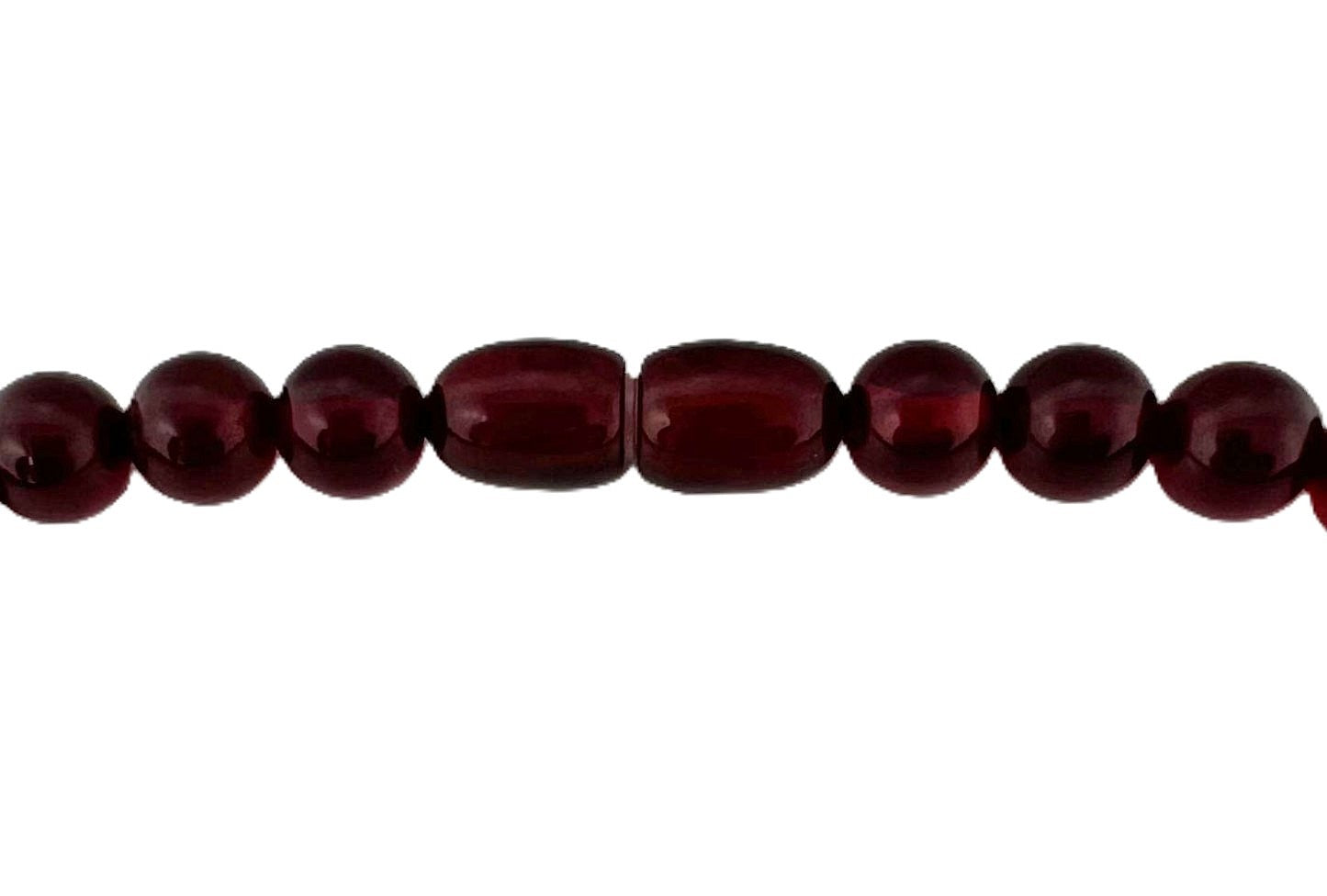 Vintage Cherry Bakelit Bib-Collier transluzent Kirschrot Art Deco