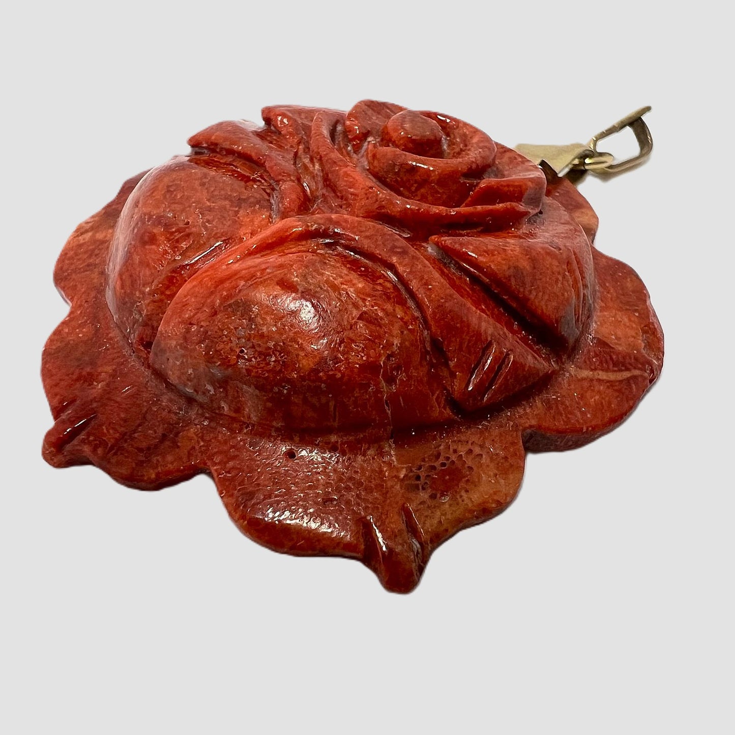 Vintage Korallenrose Anhänger