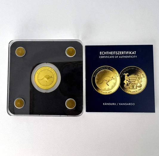 Tschad 3000 Francs 2019 Känguru Kangaroo Gold 999