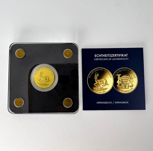Tschad 3000 Francs 2019 Springbock Springbok Gold 999