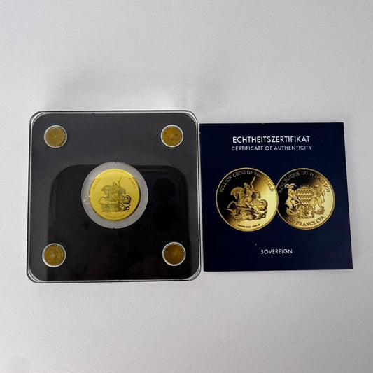 Tschad 3000 Francs 2019 Sovereign Gold 999