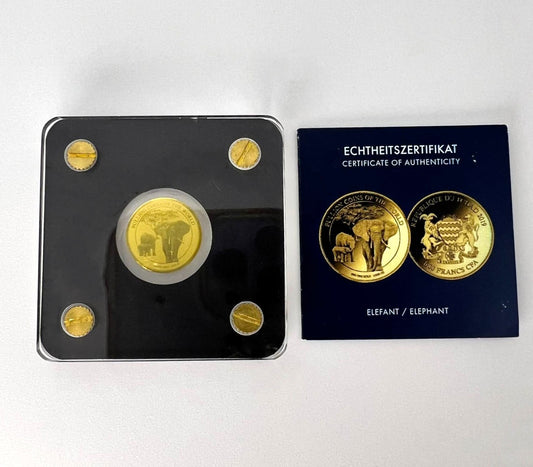 Tschad 3000 Francs 2019 Elefant Elephant Gold 999 