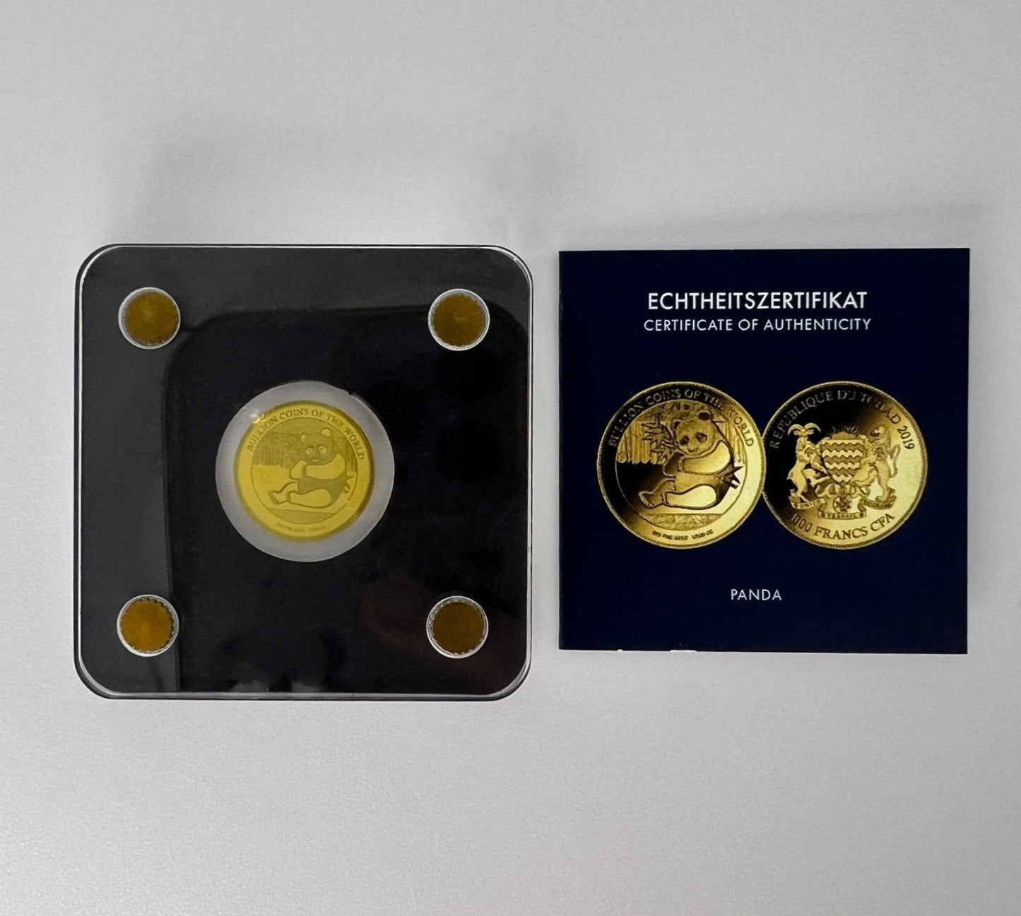 Tschad 3000 Francs 2019 Panda Gold 999 1
