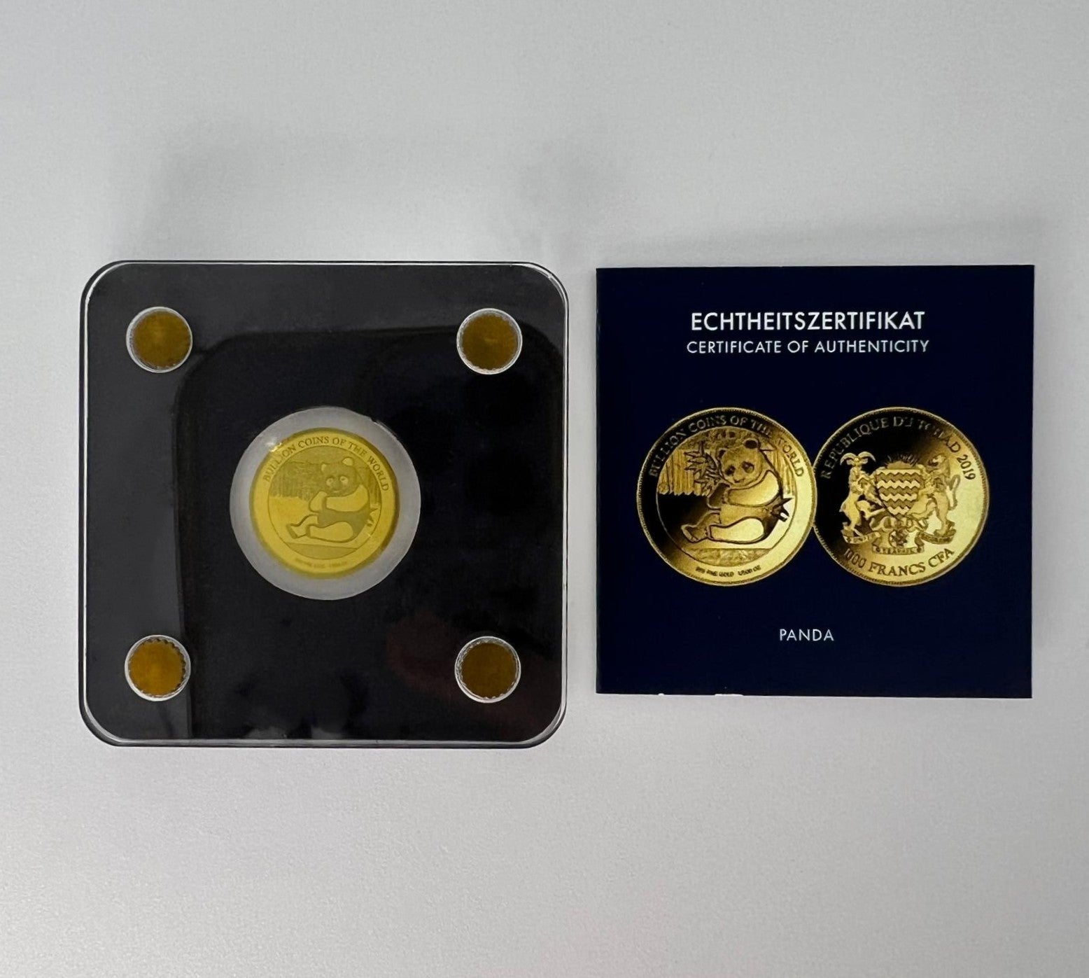 Tschad 3000 Francs 2019 Panda Gold 999 1