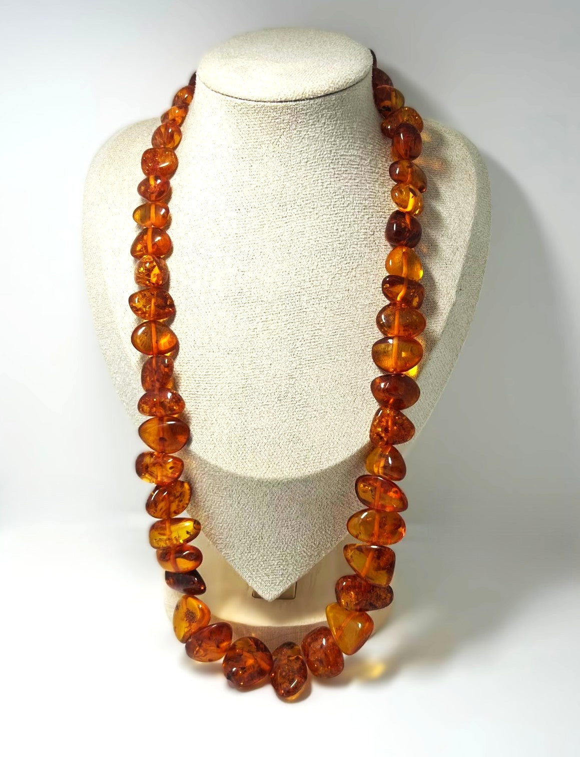 Vintage Cognac Bernstein Kette