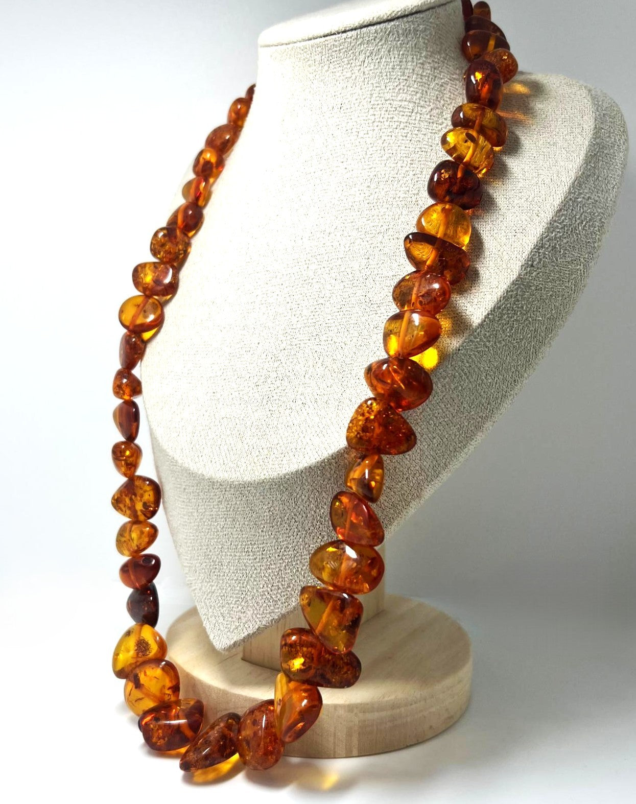 Vintage Cognac Bernstein Kette