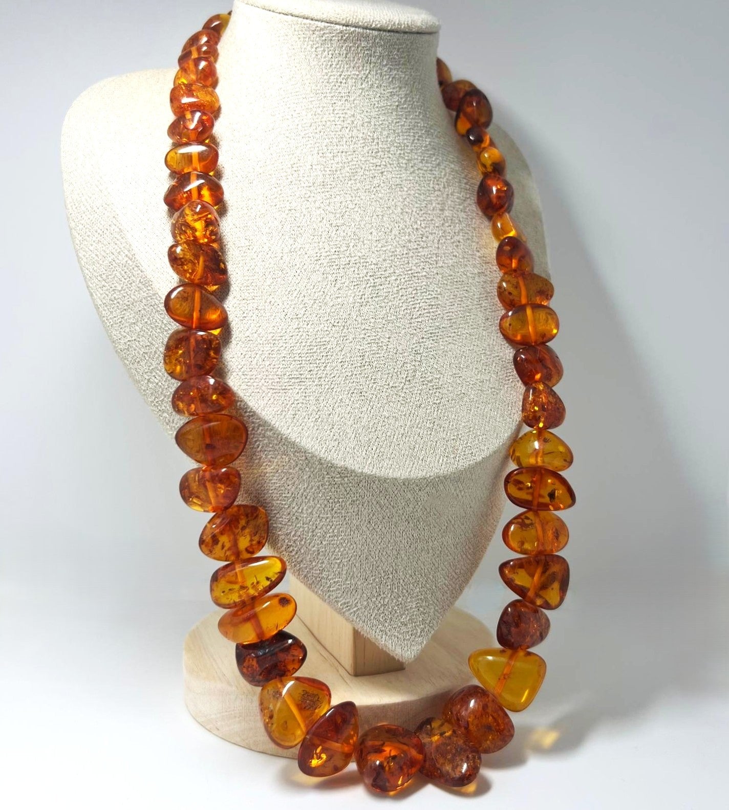 Vintage Cognac Bernstein Kette