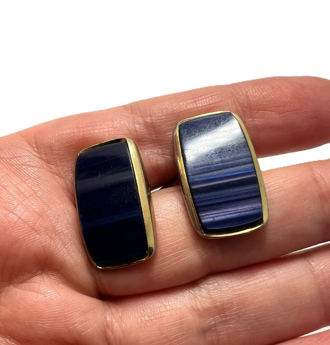 Manschettenknöpfe Blaues Tigerauge