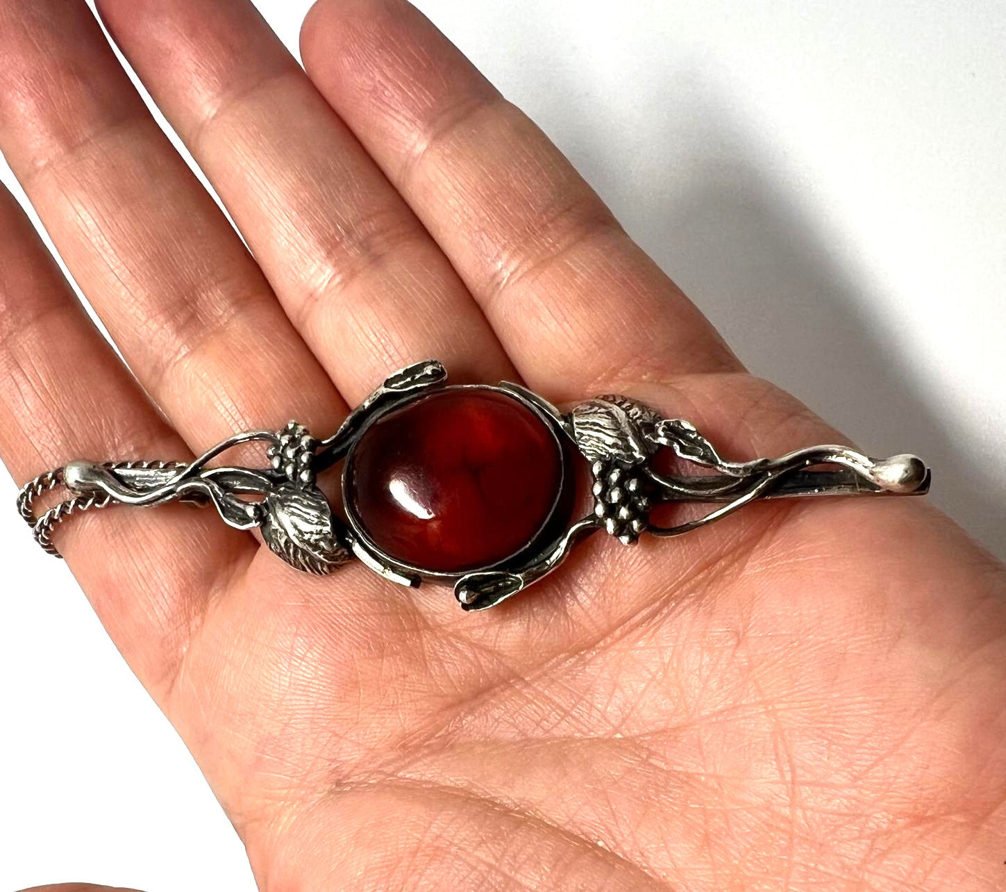  Bernstein Anhänger mit Kette