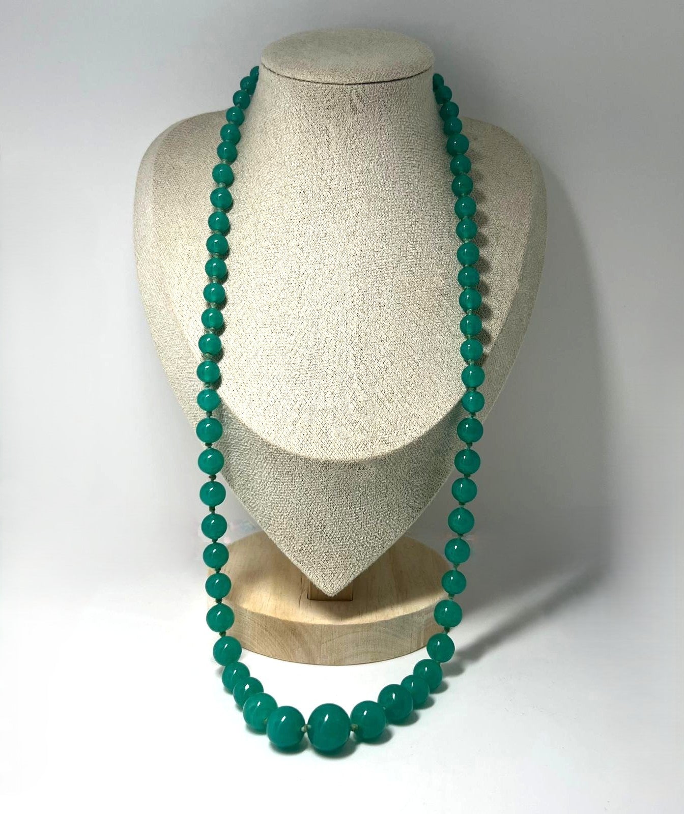 Vintage Aventurin Perlenkette 