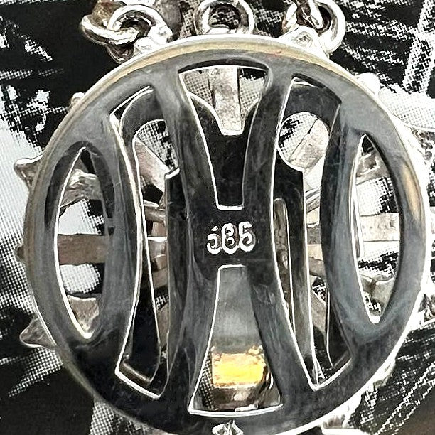 Vintage Akoya Perlencollier 585 Weißgold Saphirschließe 