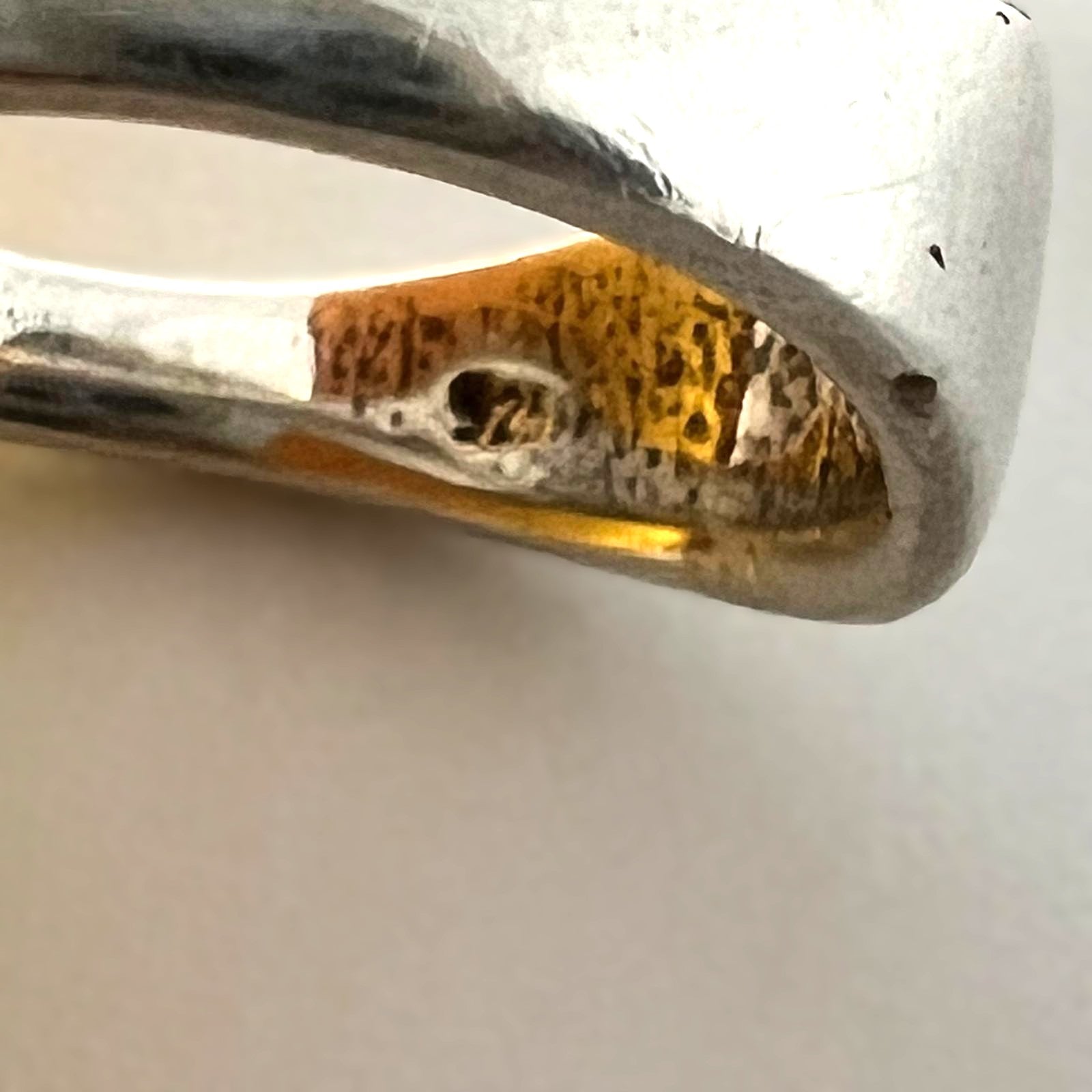XXL Vintage Bernsteinring 925 Silber 