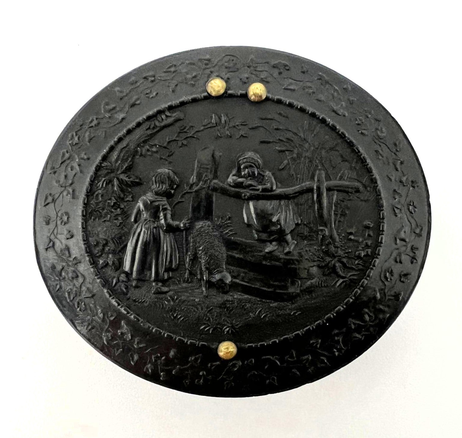 Antikes viktorianisches Union Case mit Daguerreotypie 