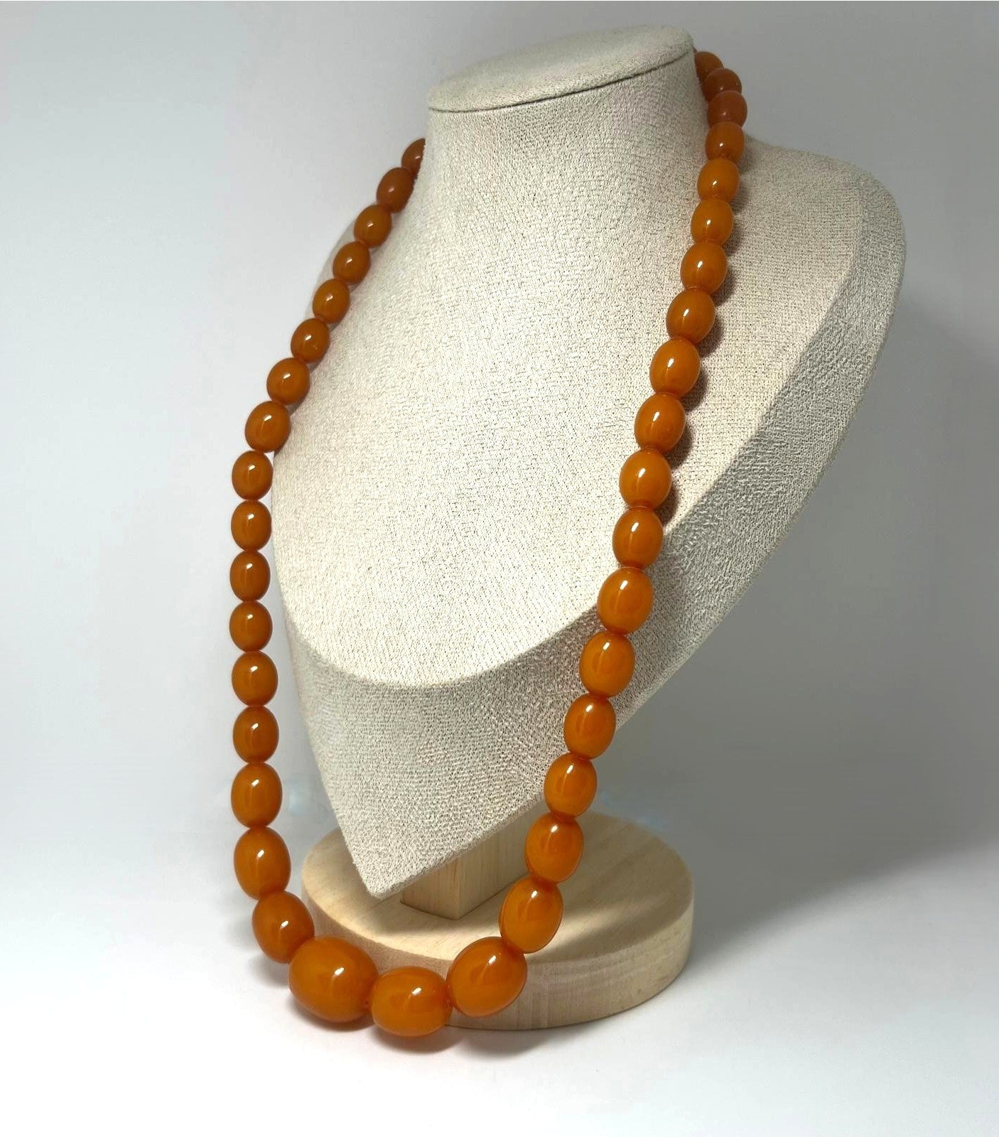 Vintage Bernsteinkette 61 cm Butterscotch