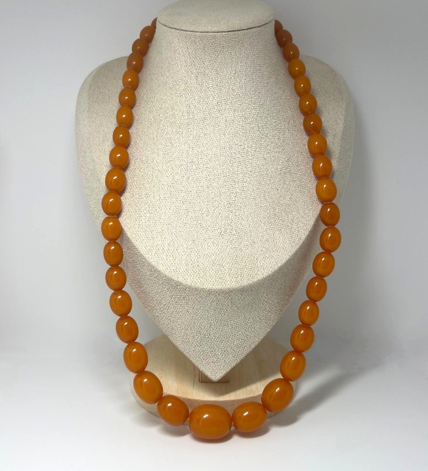 Vintage Bernsteinkette 61 cm Butterscotch