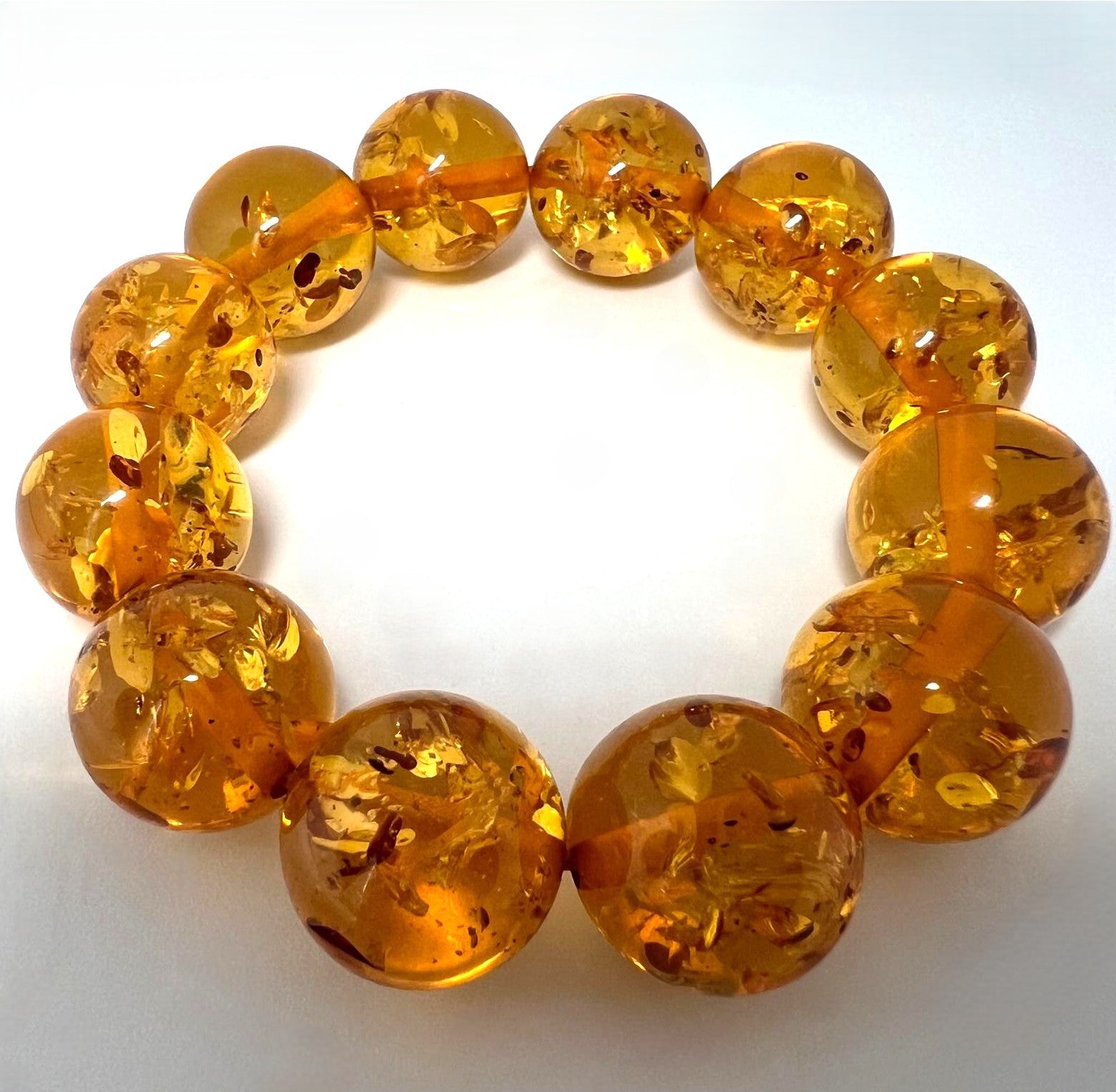 Vintage Bernsteinarmband XL 