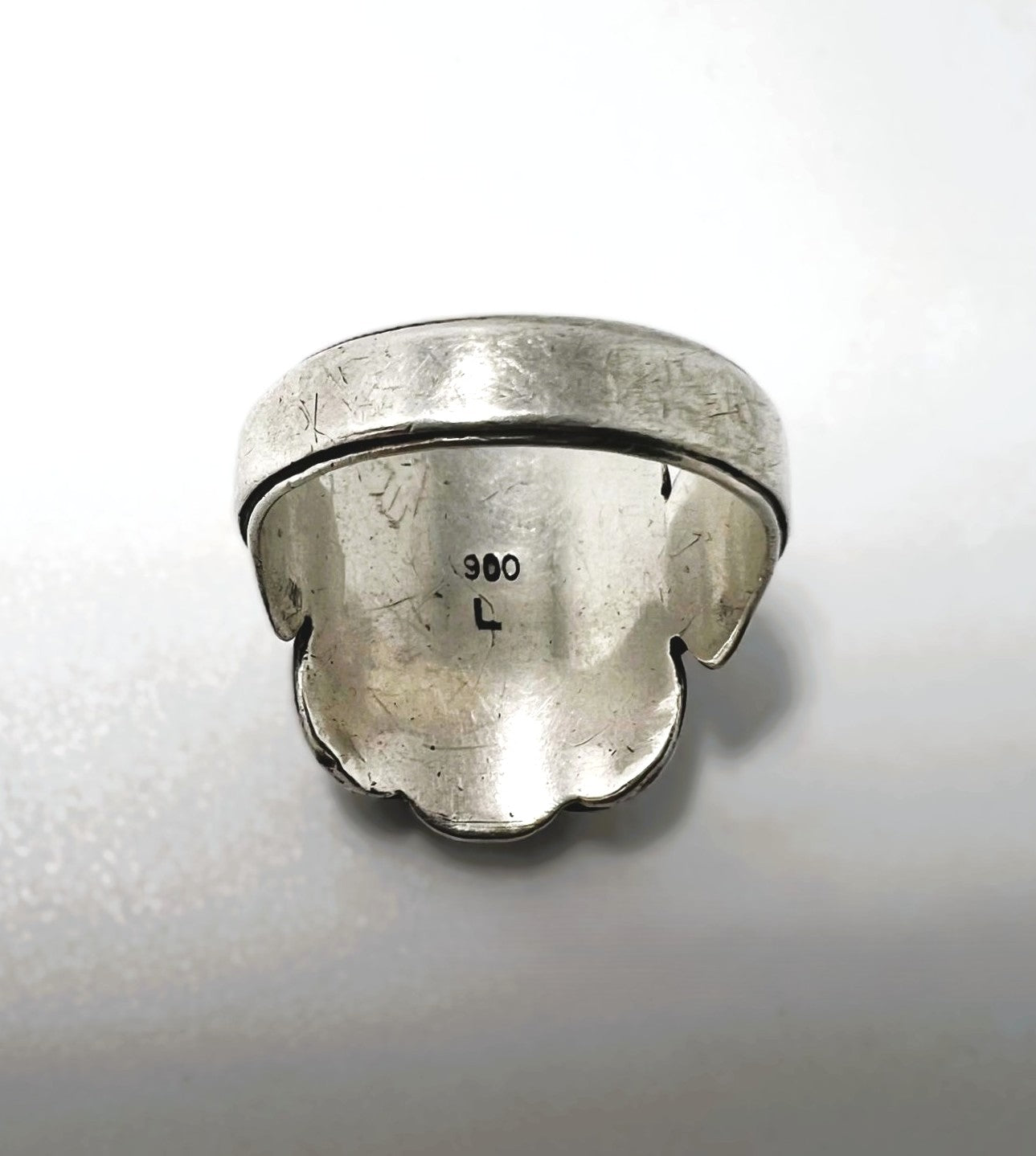 Antiker 900er Silberring Herren, Monogrammring