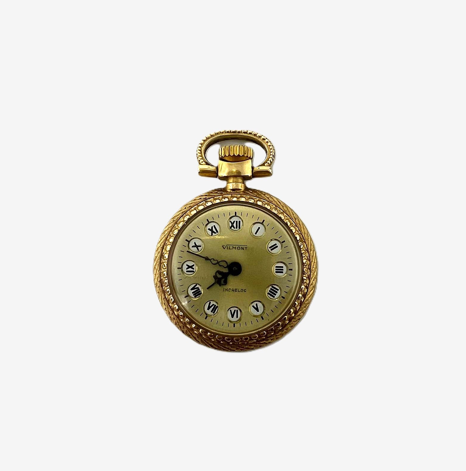 Vintage Vilmont Incabloc Damen‑Anhängeuhr
