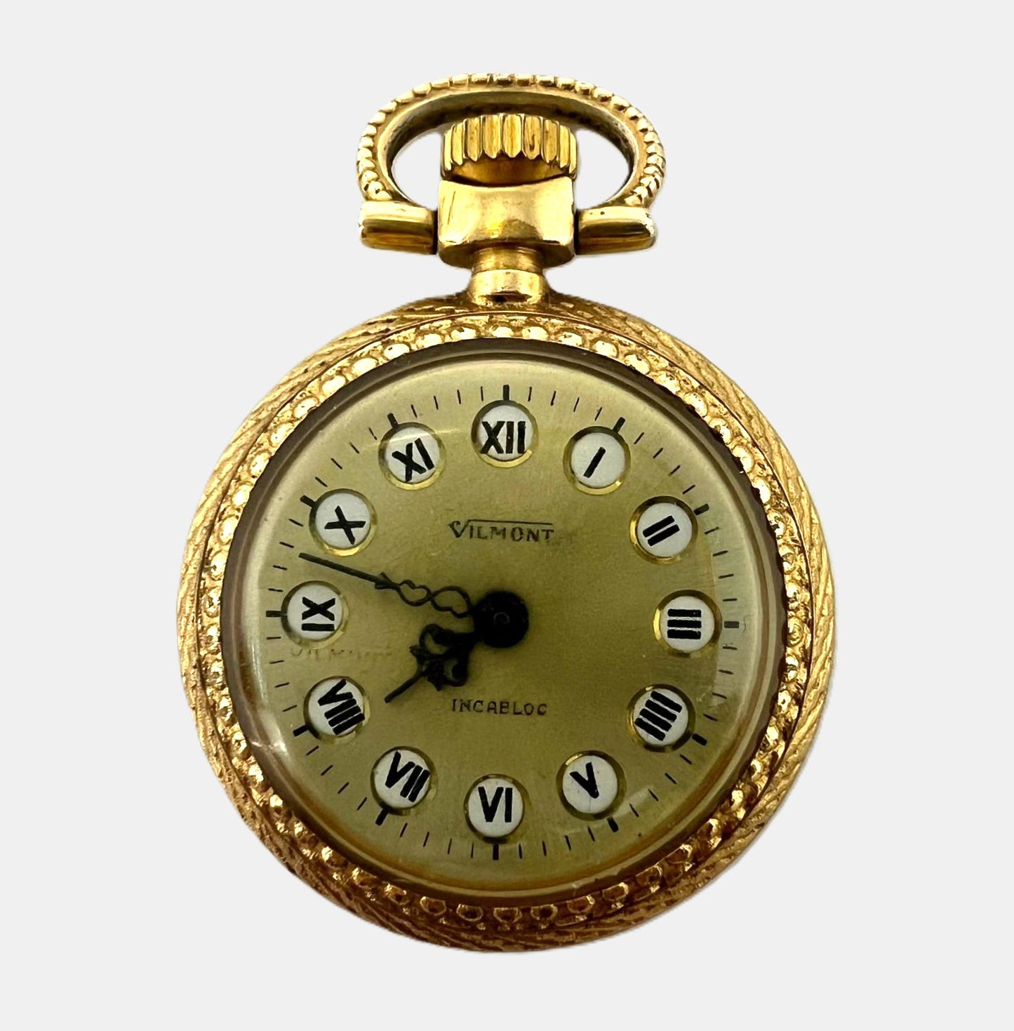 Vintage Vilmont Incabloc Damen‑Anhängeuhr
