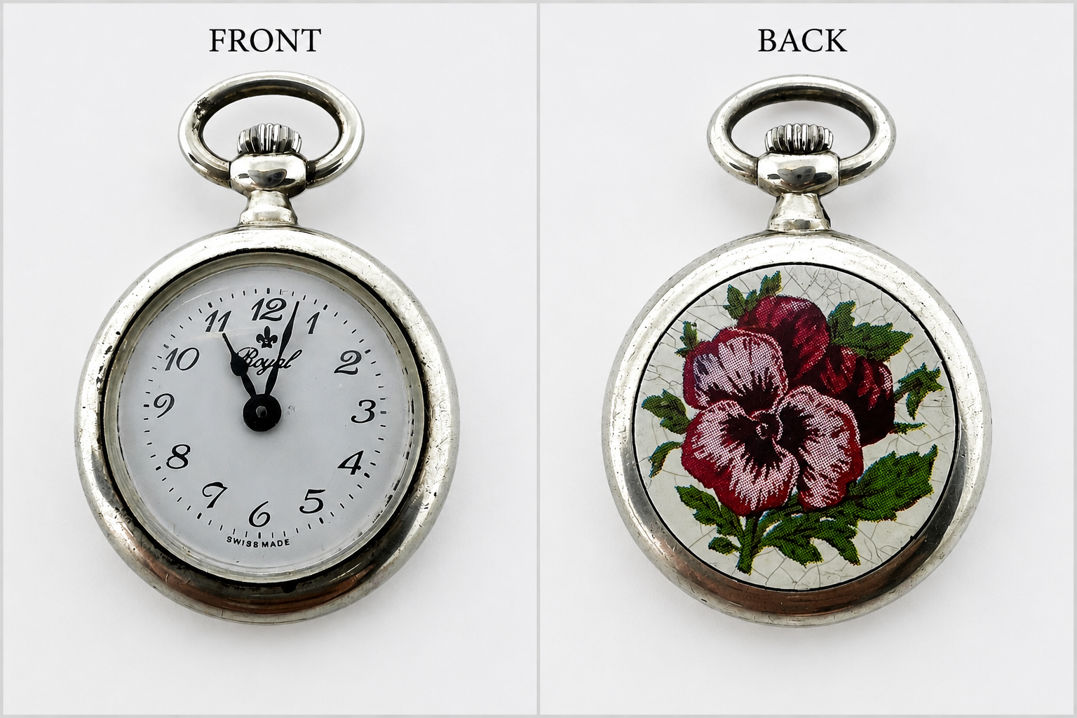 Antike Beyer Swiss Made Anhängeruhr 