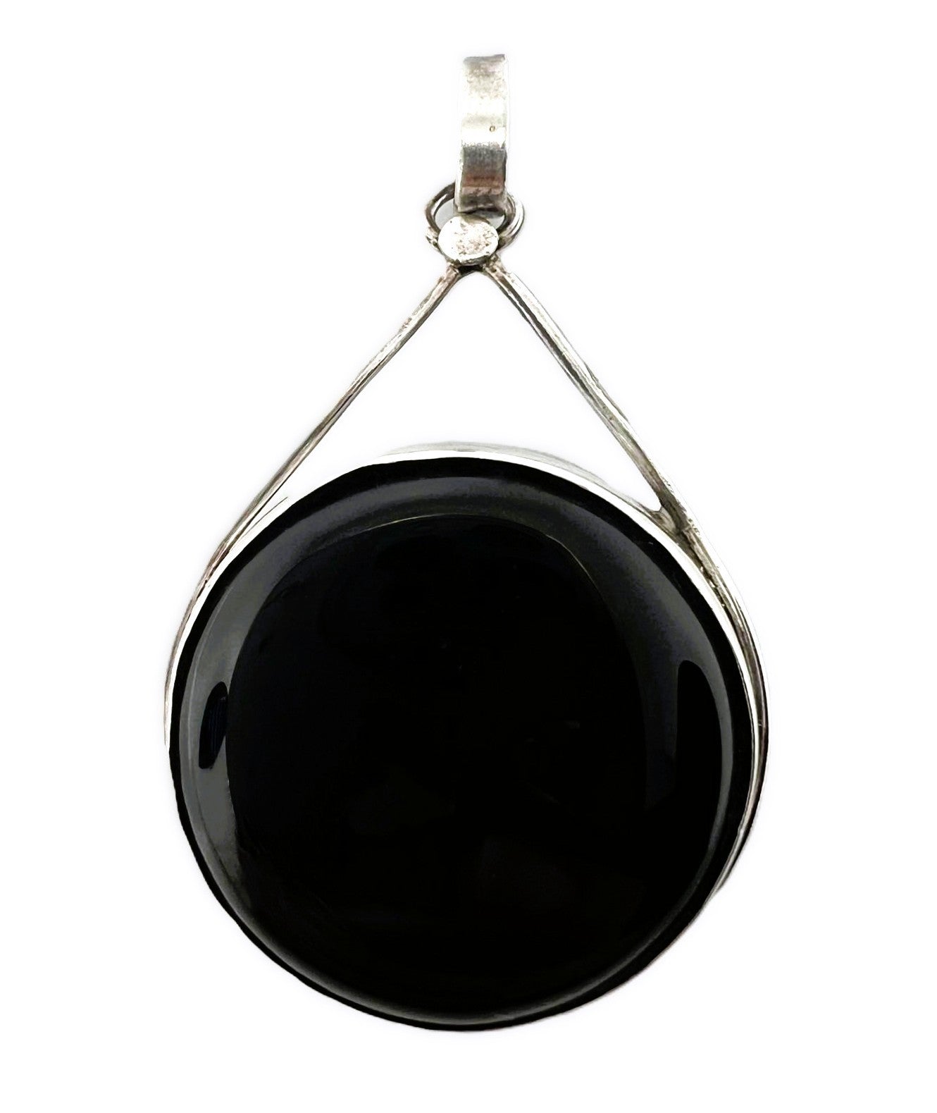 Großer Vintage Onyx-Anhänger 