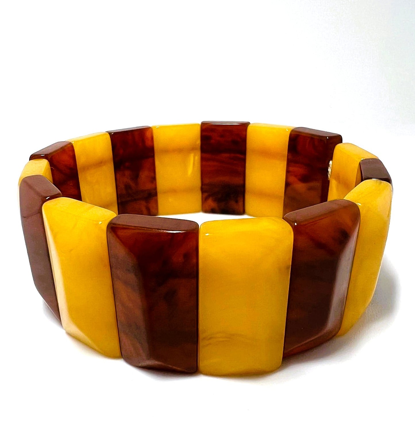 Vintage Bakelit/Catalin Stretcharmband